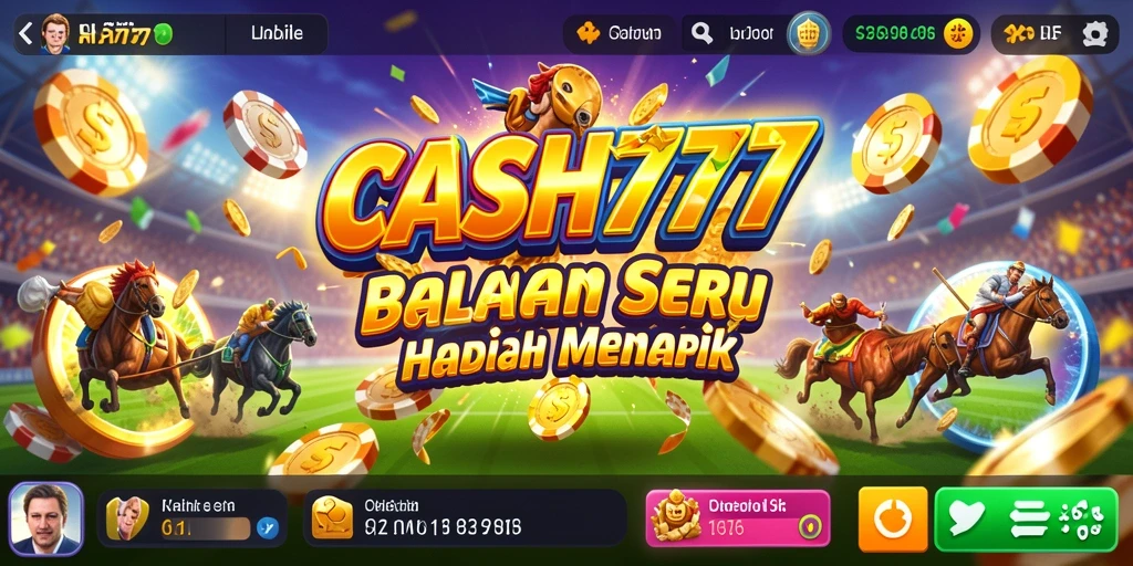 Tampilan gameplay balapan memukau dalam CASH777.