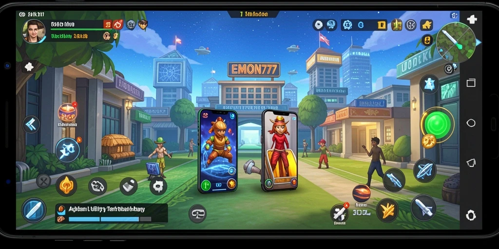 Tampilan utama EMON777 dengan fitur Utility yang canggih.