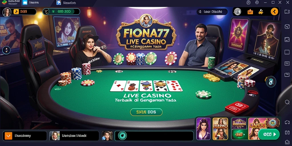 Tampilan gameplay FIONA77 yang mendebarkan dalam Live Casino.