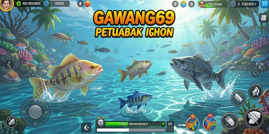 Screenshot utama GAWANG69 menampilkan gameplay seru Tembak Ikan.