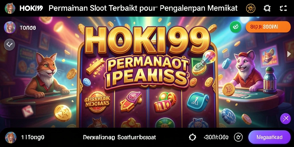 Screenshot gameplay HOKI99 dengan tampilan slot yang menarik.