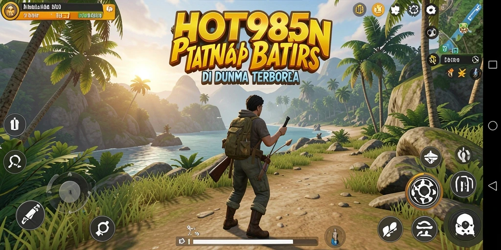 Tangkapan layar HOT985 menampilkan aksi seru di dunia terbuka.