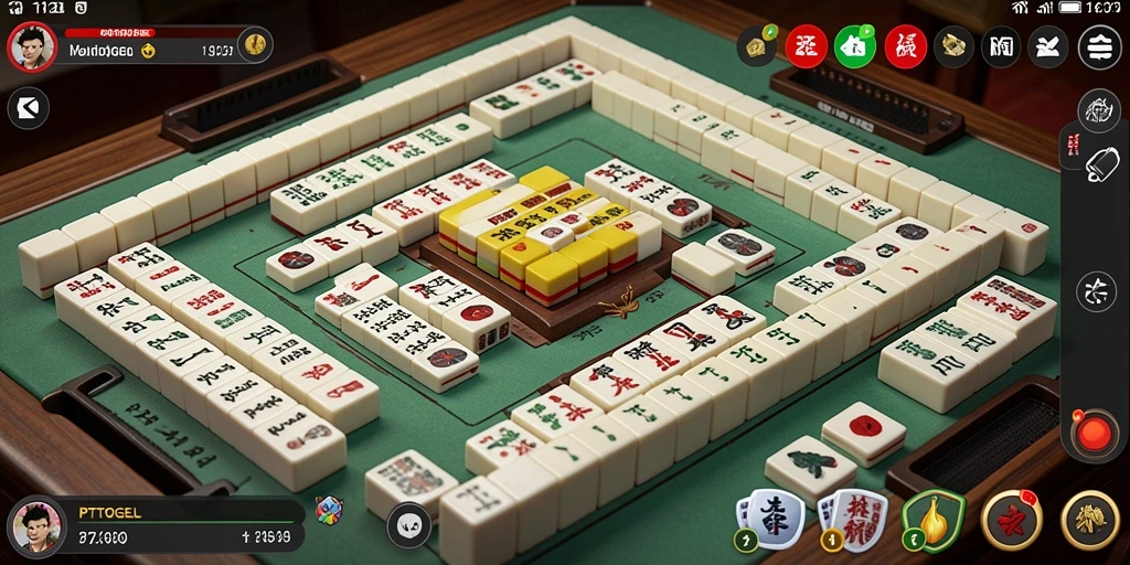 Tampilan screenshot gameplay PTTOGEL yang menampilkan aksi Mahjong.