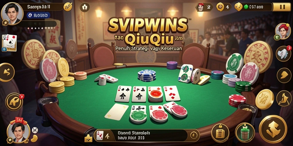 Tampilan gameplay SVIPWINS yang mengasyikkan saat bermain QiuQiu.