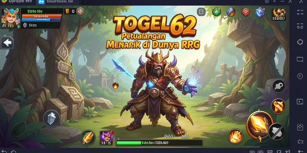 Tampilan gameplay menegangkan dalam dunia RPG TOGEL62.