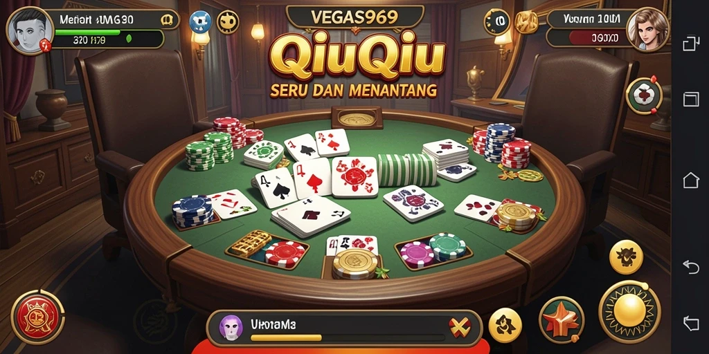 Screenshot gameplay seru dari QiuQiu di VEGAS969.