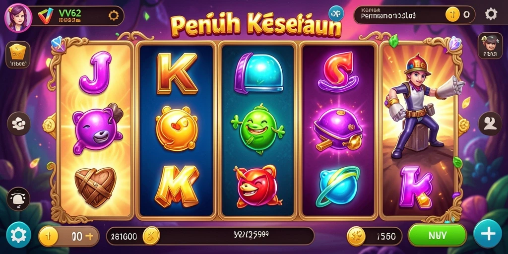 Tampilan menarik gameplay Slot di VV62.