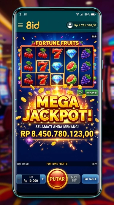 Screenshot dari proses pengunduhan aplikasi di 8id.